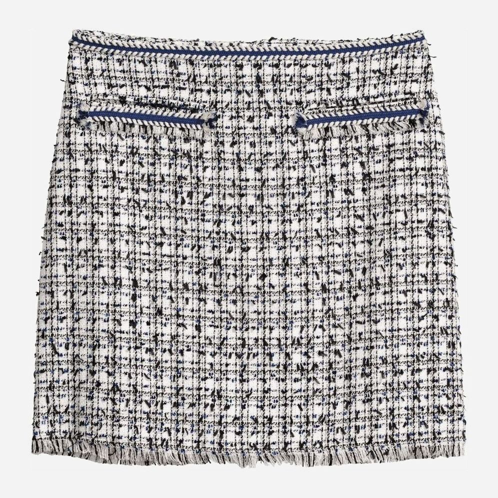 

Юбка H&M 0591180_бел.черн.син.узор.горошек  Белая, Юбка H&M 0591180_бел.черн.син.узор.горошек 38 Белая