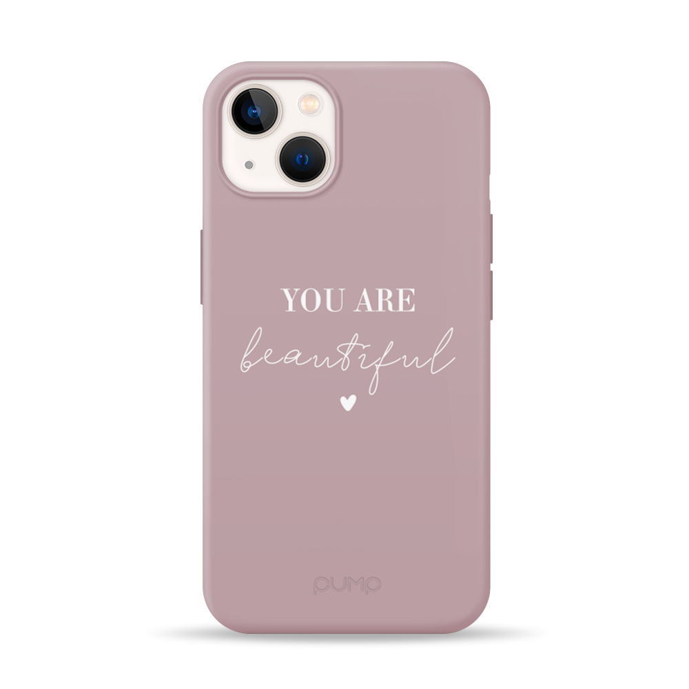 

Чехол для iPhone 13 Pump Silicone Minimalistic Case You Are Beautiful