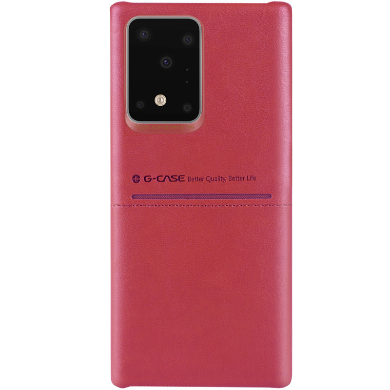 

Кожаная накладка G-Case Cardcool Series для Samsung Galaxy S11 Plus Красный