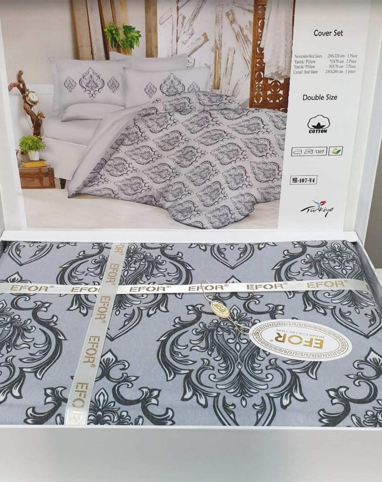 

Комплект постельного белья TM Maison Royale, 3d printing Ranforce (08). Евро размер