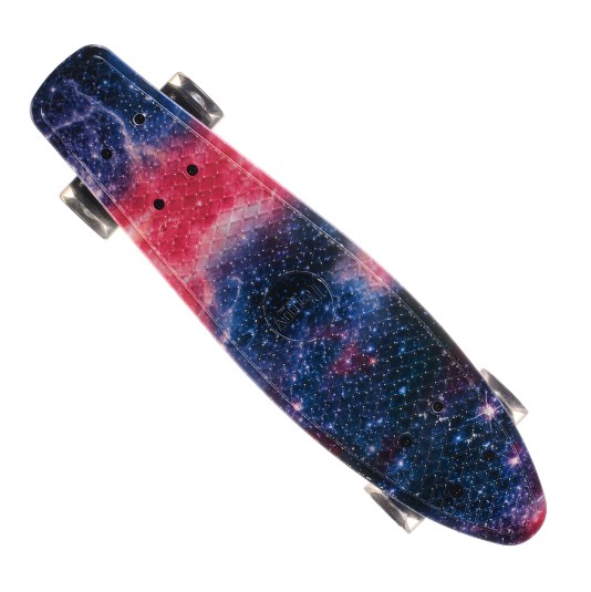 

Пенни борд (Penny Board) 24, Колёса PU светящиеся (Вселенная)