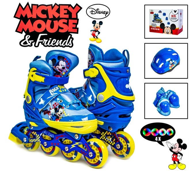 

Копмлект роликов Disney. Mickey Mouse. р.34-37. Все колеса светятся