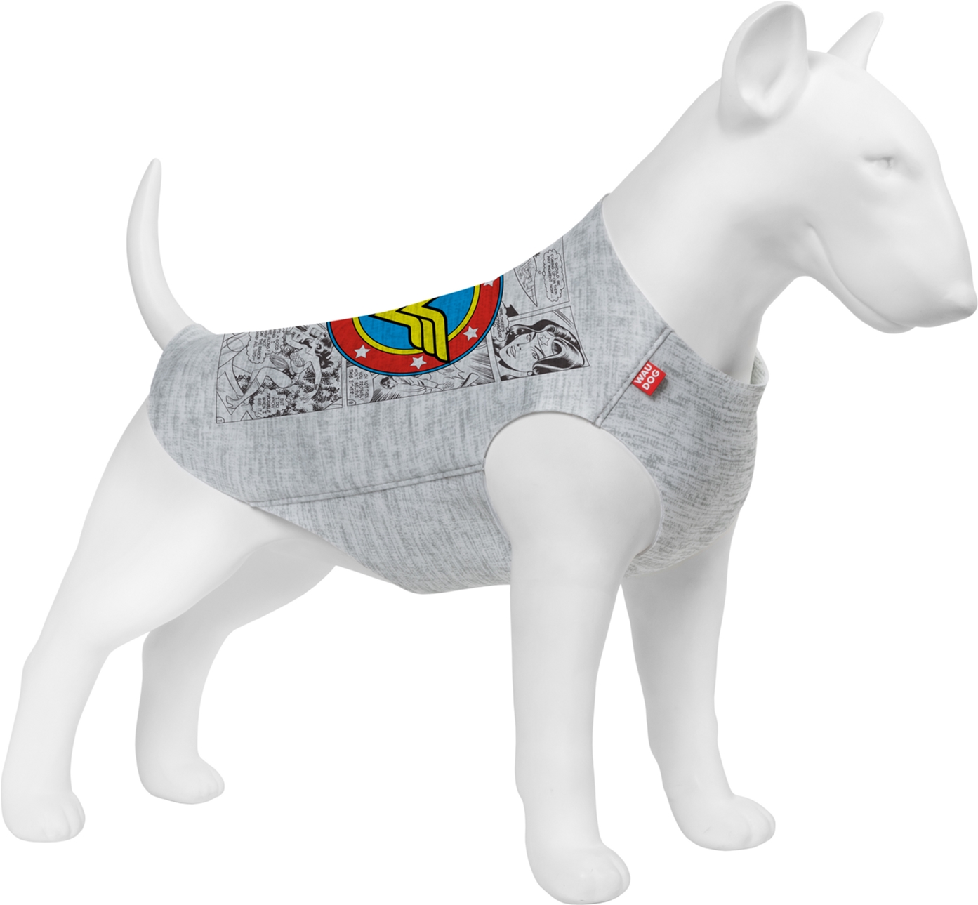 

Майка для собак Collar Waudog Clothes рисунок "Чудо-женщина комикс" S35 (295-4009Collar)