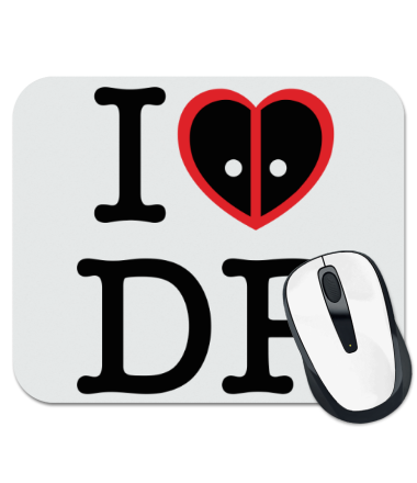 

Коврик для мыши I love deadpool