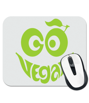 

Коврик для мыши Vegan smile