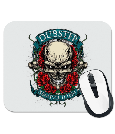 

Коврик для мыши Dubstep-череп