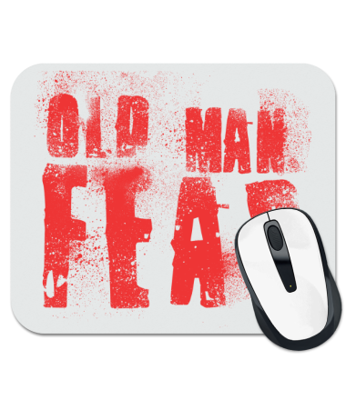 

Коврик для мыши Old Man Fear (Blood Red)