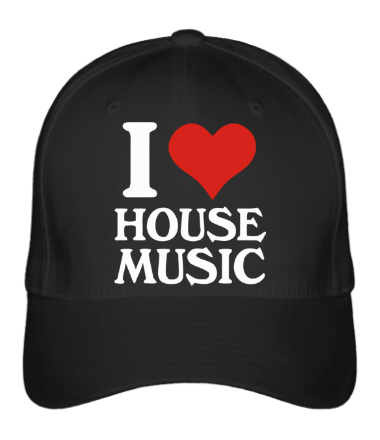 

Бейсболка (кепка) I love house music 2 Черный