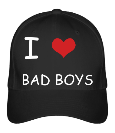 

Бейсболка (кепка) I love bad boys 1 Черный