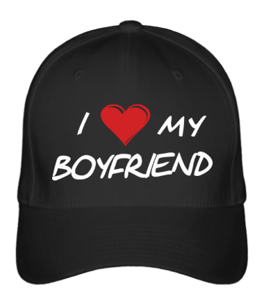 

Бейсболка (кепка) I love my boyfriend 1 Черный