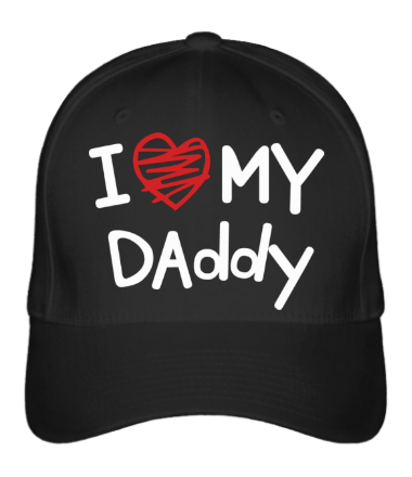

Бейсболка (кепка) I love my Daddy Черный