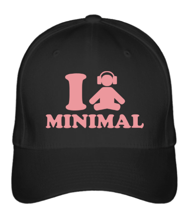

Бейсболка (кепка) I Love Minimal Черный