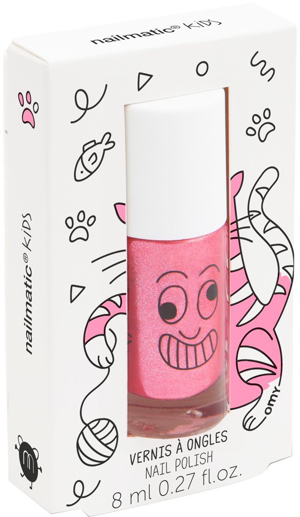 

Детский лак для ногтей Nailmatic Pearly Pink/Перламутрово-розовый 8 мл (102KITTYF)