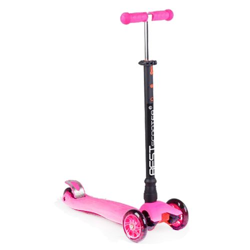 

САМОКАТ BEST SCOOTER РОЗОВЫЙ (РОЗОВЫЕ КОЛЕСА)
