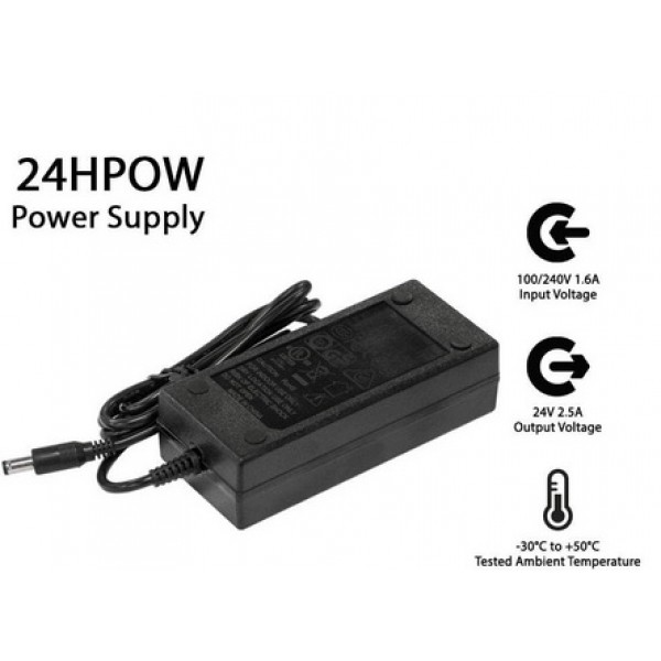 

Блок питания Mikrotik 24HPOW (24V, 2.5A, питание для любых RouterBOARD моделей)