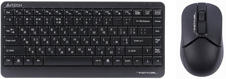 

Комплект клавиатура + мышь Wireless A4Tech FG1112 Black USB
