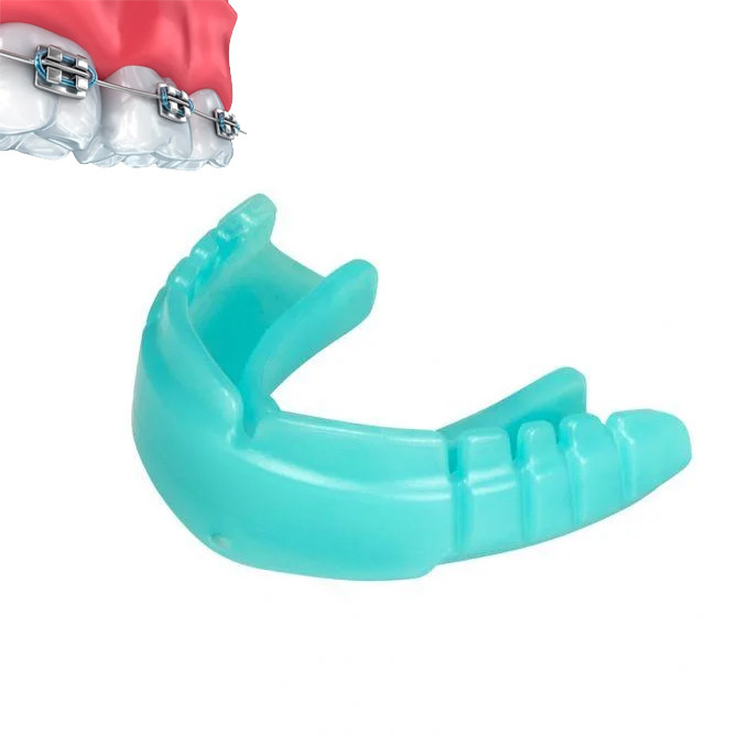 

Капа Opro Snap Fit For Braces Flavoured+Strap (002318002) Mint/Green