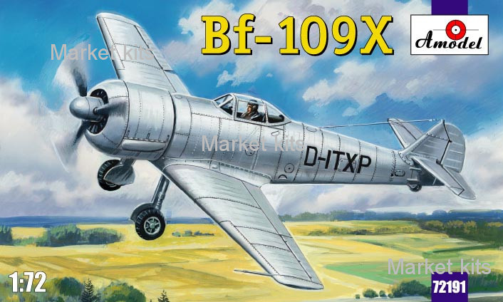 

Bf-109X немецкий экспериментальный самолет 1:72 AMODEL (AMO72191)
