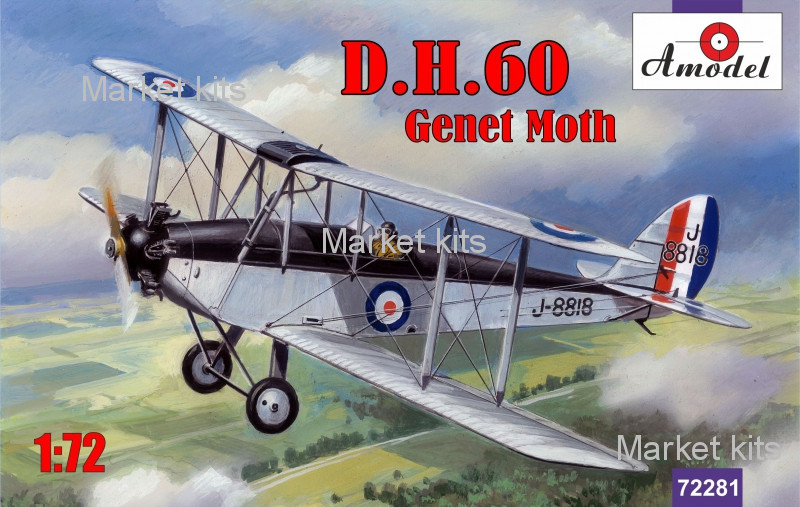 

Биплан de Havilland DH.60 Genet Moth 1:72 AMODEL (AMO72281)