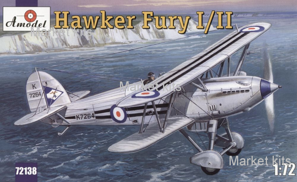 

Hawker Fury I/II Морской истребитель-биплан ВВС Великобритании. 1:72 AMODEL (AMO72138)