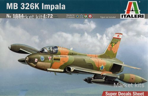 

Учебно-тренировочный самолет MB326 K Impala 1:72 ITALERI (IT1334)