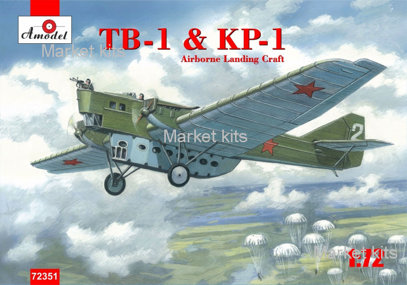 

Бортовое десантное судно TB-1 & KP-1 1:72 AMODEL (AMO72351)