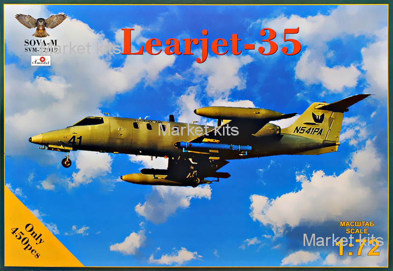 

Реактивный административный самолёт "Learjet 35" 1:72 Sova Model (SVM72019)