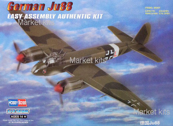 

Истребитель Юнкерс Ju 88 1:72 Hobby Boss (HB80297)