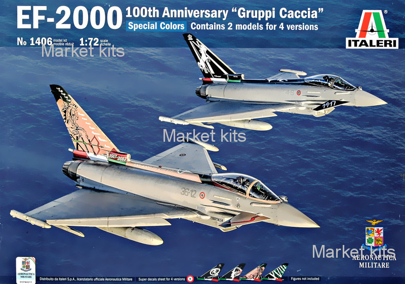 

Истребитель EF-2000 100-летняя "GRUPPI CACCIA" 1:72 ITALERI (IT1406)