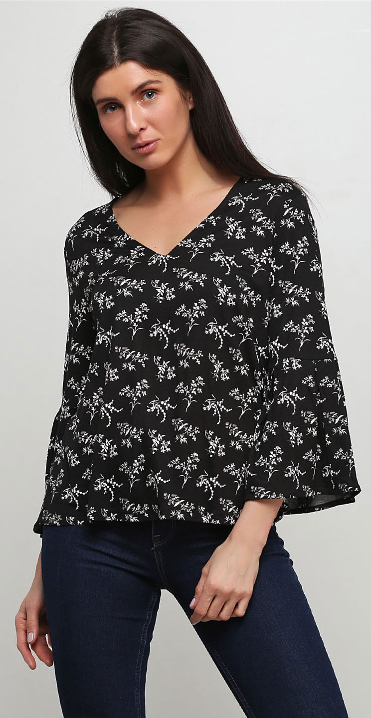 

Блузка H&M KK6112167 S Черная