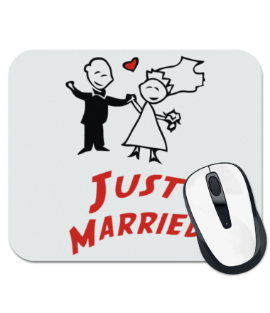 

Коврик для мыши Just Married