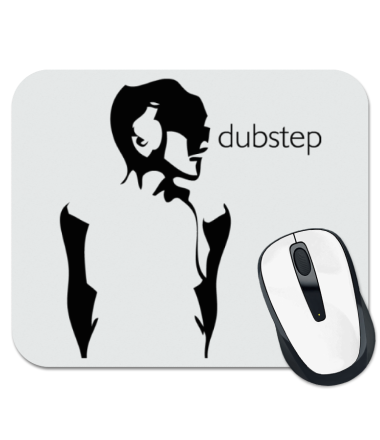 

Коврик для мыши Девушка в наушниках. Dubstep