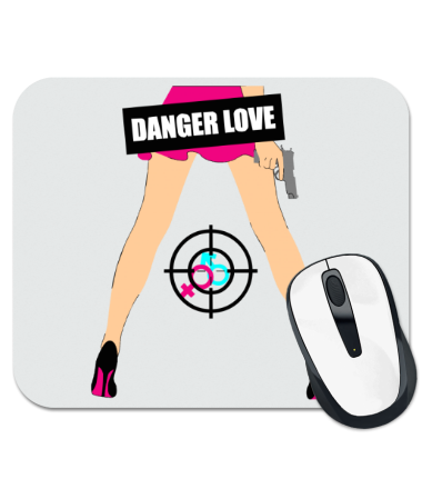 

Коврик для мыши Danger love