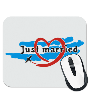 

Коврик для мыши Just married 6