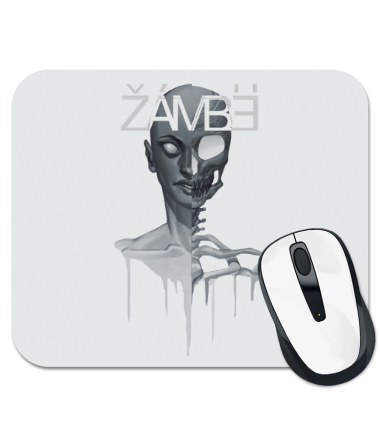

Коврик для мыши Zombie(зомби) женский череп