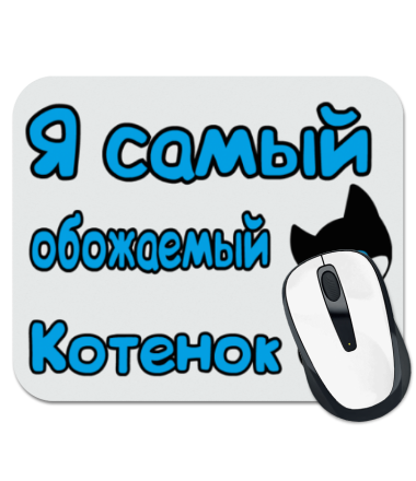 

Коврик для мыши Я самый обожаемый котенок