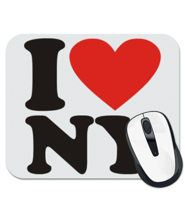 

Коврик для мыши I love NY 1