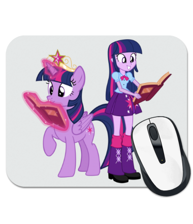 

Коврик для мыши Twilight Sparkle and Twilight Sparkle