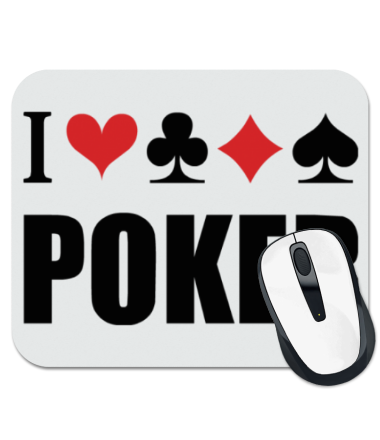 

Коврик для мыши I love poker 1