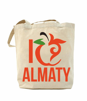 

Эко-сумка, шоппер с принтом повседневная ALMATY