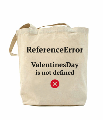 

Эко-сумка, шоппер с принтом повседневная Reference error valentine