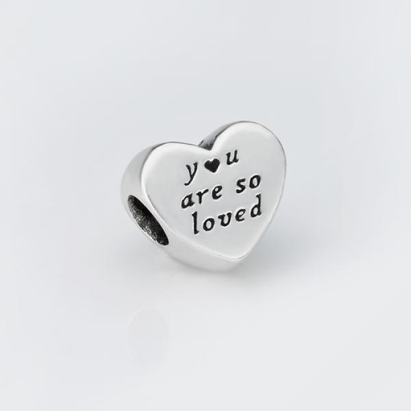 

Шарм (бусина) в стиле PANDORA You are so loved (7116)