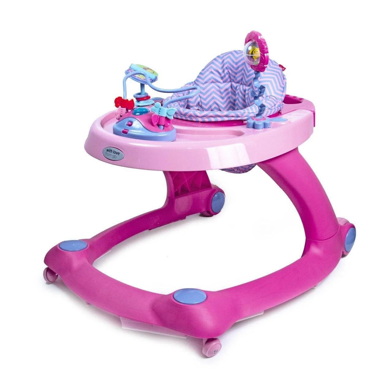 

ХОДУНКИ ТОЛКАТЕЛЬ GOODBABY 2 В 1 XB606E-4FSS РОЗОВЫЙ