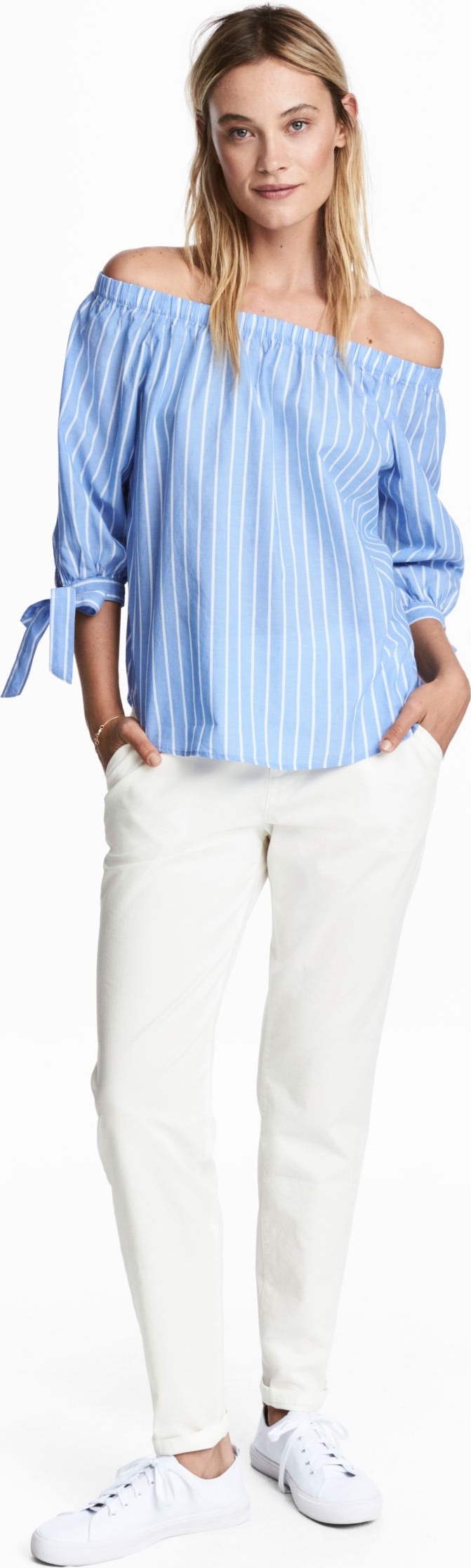 

Брюки H&M 3hm04440051  165/68A Молочные, Брюки H&M 3hm04440051 36 165/68A Молочные