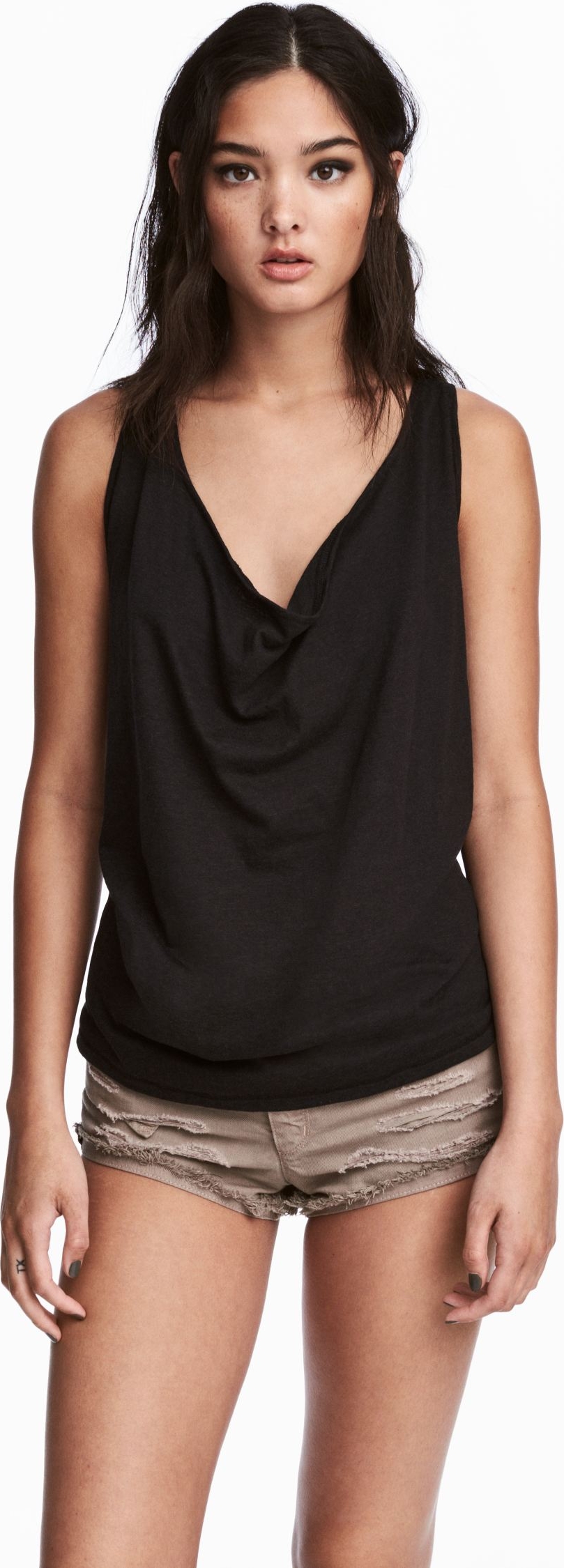 

Майка H&M 3hm06110202 XS Черная