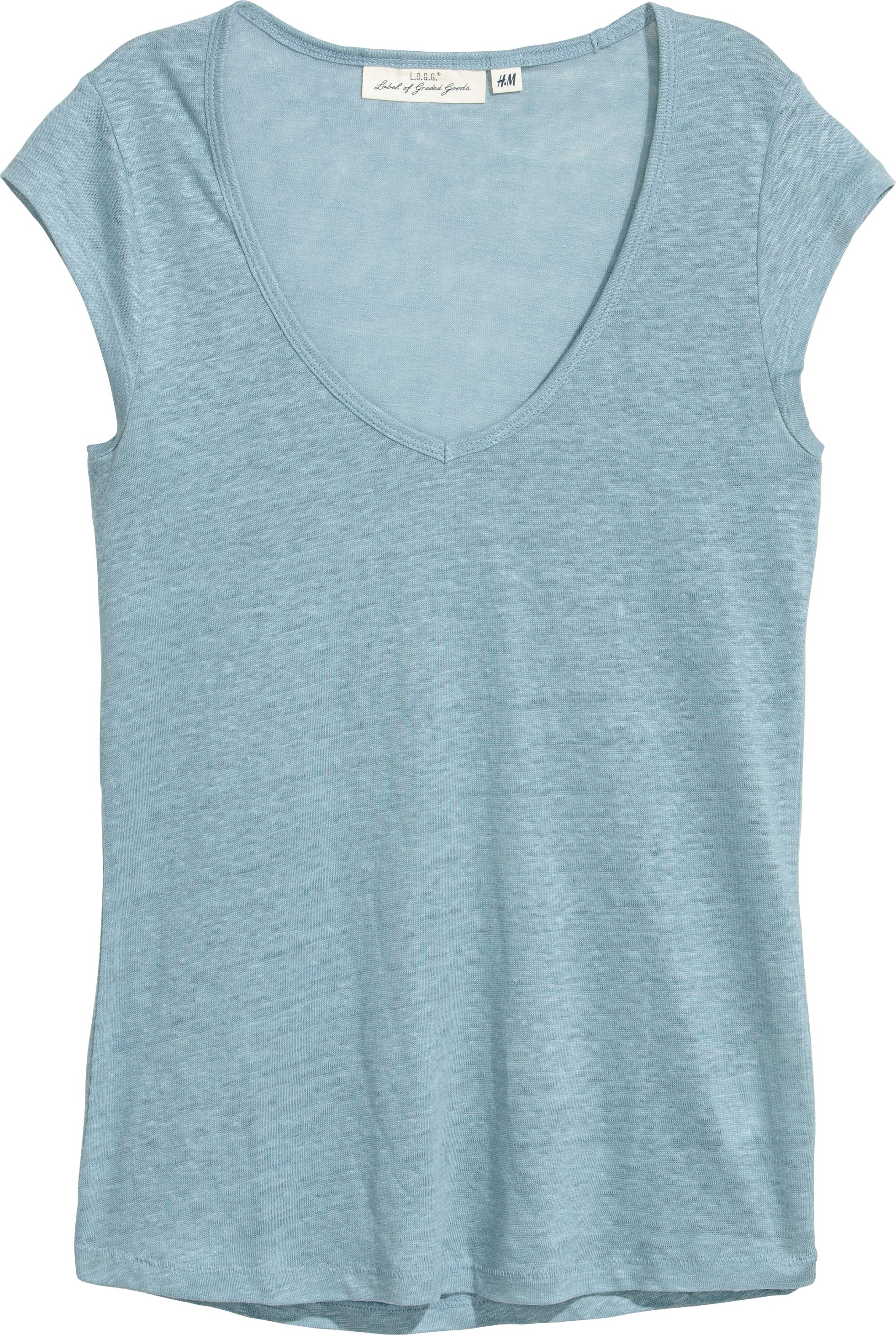 

Футболка H&M 3hm06110241 XS Голубая