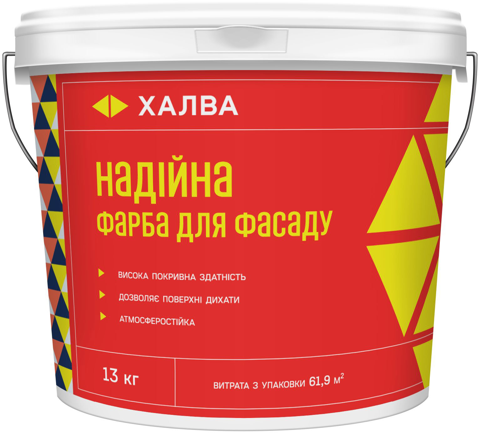 

Строительная краска фасадная Халва 13 кг Белая (IG9889173065)