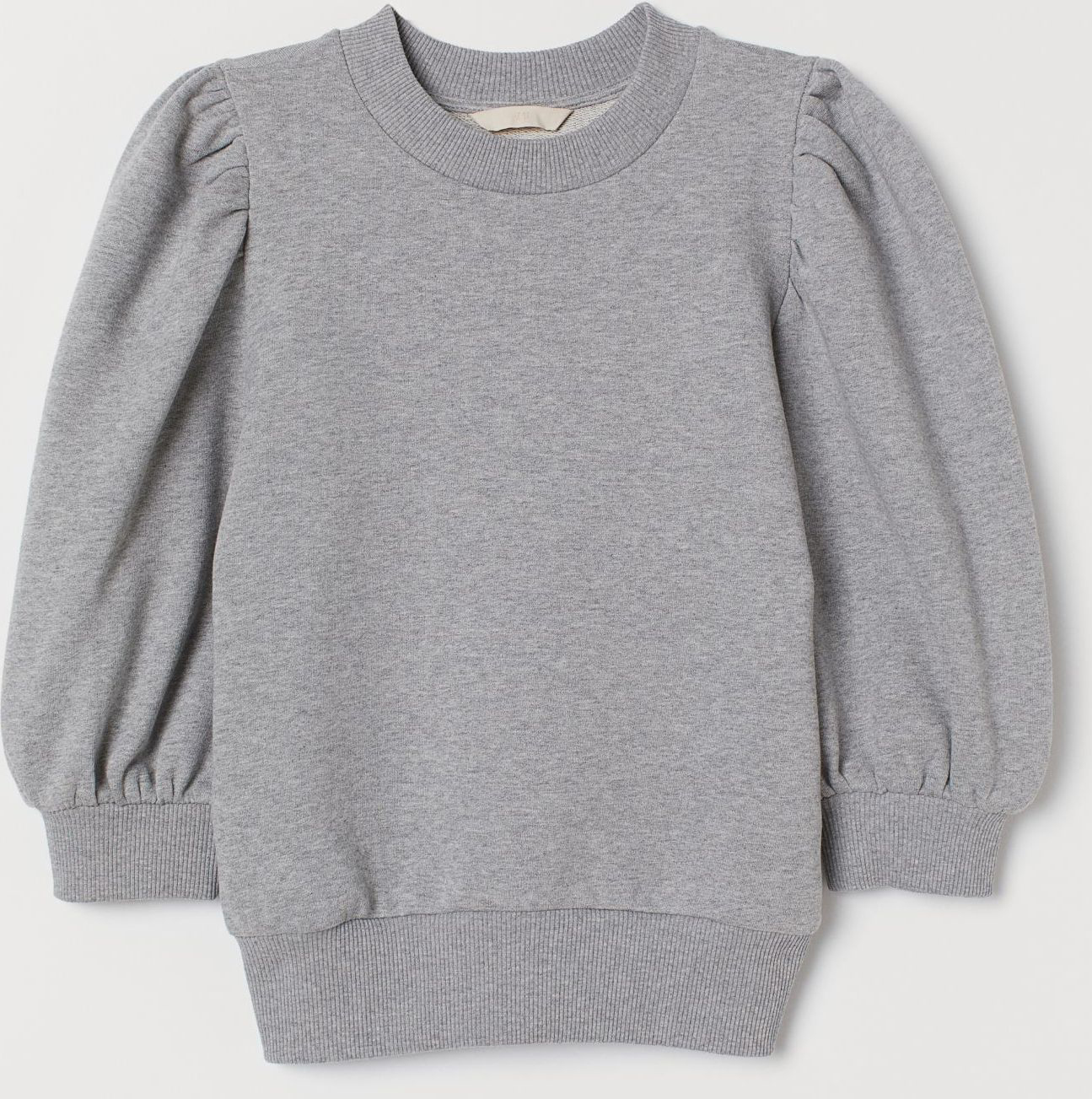 

Свитшот H&M 2212-7938510 XS Серый меланж