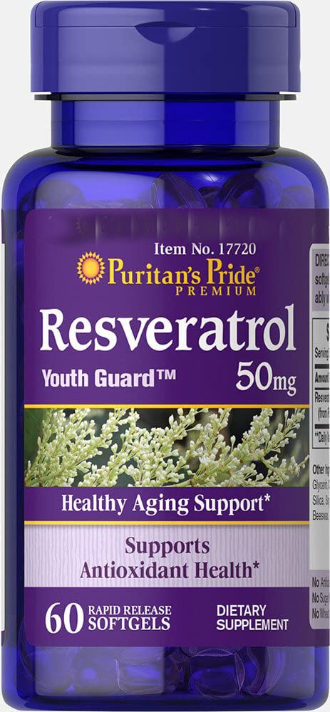 

Специальный продукт Puritan's Pride Resveratrol 50 mg 60 капсул (4384302666)