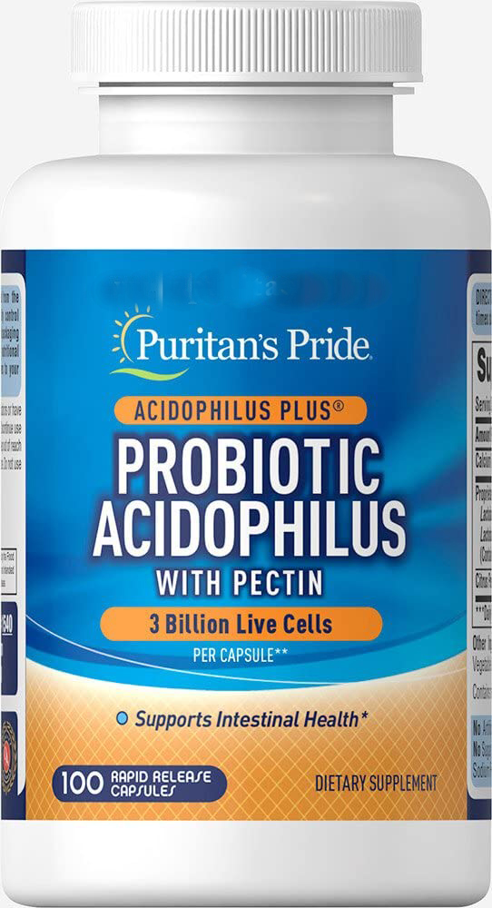 

Специальный продукт Puritan's Pride Probiotic Acidophilus with Pectin 100 капсул (4384302668)